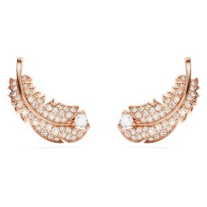 idyllia-stud-earrings-feather-white-rose-gold-tone-plated-5663490-swarovski-1 idyllia-stud-earrings-feather-white-rose-gold-tone-plated-5663490-swarovski-1