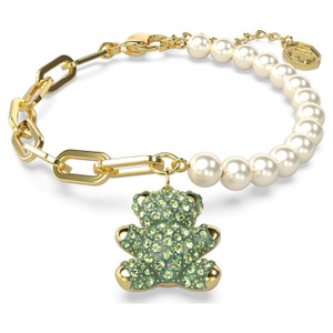 teddy-bracelet-bear-green-gold-tone-plated-5669167-swarovski-1 teddy-bracelet-bear-green-gold-tone-plated-5669167-swarovski-1
