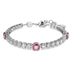 matrix-tennis-bracelet-pink-rhodium-plated-5666421-swarovski-1 matrix-tennis-bracelet-pink-rhodium-plated-5666421-swarovski-1