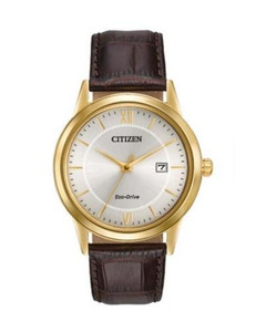 Citizen Eco Drive Straps Men's Gold Tone Stainless Steel Watch AW1232-04A