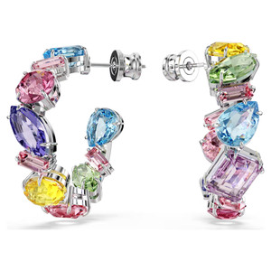 gema-hoop-earrings--asymmetrical-design--mixed-cuts--small--multicolored--rhodium-plated-swarovski-5692412-1 gema-hoop-earrings--asymmetrical-design--mixed-cuts--small--multicolored--rhodium-plated-swarovski-5692412-1