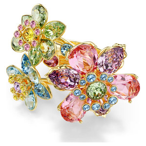 idyllia-ring--mixed-cuts--flower--multicolored--gold-tone-plated-swarovski-5709027-1 idyllia-ring--mixed-cuts--flower--multicolored--gold-tone-plated-swarovski-5709027-1