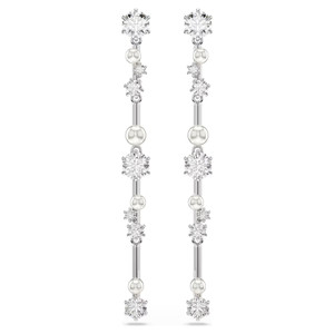 constella-drop-earrings--crystal-pearl--round-cuts--white--rhodium-plated-swarovski-5705614-1 constella-drop-earrings--crystal-pearl--round-cuts--white--rhodium-plated-swarovski-5705614-1