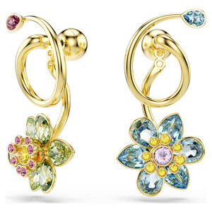 idyllia-drop-earrings--asymmetrical-design--mixed-cuts--flower--multicolored--gold-tone-plated-swarovski-5709025-1 idyllia-drop-earrings--asymmetrical-design--mixed-cuts--flower--multicolored--gold-tone-plated-swarovski-5709025-1