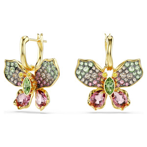 idyllia-drop-earrings--mixed-cuts--pavé--butterfly--multicolored--gold-tone-plated-swarovski-5709953-1 idyllia-drop-earrings--mixed-cuts--pavé--butterfly--multicolored--gold-tone-plated-swarovski-5709953-1