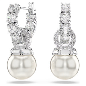 matrix-drop-earrings--crystal-pearl--round-cut--white--rhodium-plated-swarovski-5691716-1 matrix-drop-earrings--crystal-pearl--round-cut--white--rhodium-plated-swarovski-5691716-1