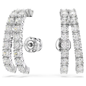 matrix-ear-cuffs--round-cut--white--rhodium-plated-swarovski-5705835-1