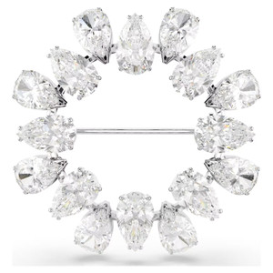 matrix-brooch--pear-cut--white--rhodium-plated-swarovski-5714646-1 matrix-brooch--pear-cut--white--rhodium-plated-swarovski-5714646-1