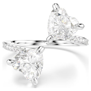 mesmera-attract-open-ring--heart-cut--pavé--heart--white--silver-tone-finish-swarovski-5705591-1 mesmera-attract-open-ring--heart-cut--pavé--heart--white--silver-tone-finish-swarovski-5705591-1