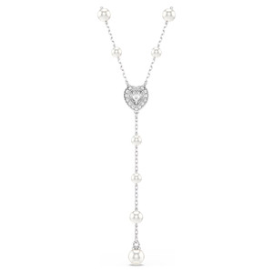 ariana-grande-x-swarovski-y-necklace--crystal-pearl--mixed-cuts--heart--white--rhodium-plated-swarovski-5720855-1 ariana-grande-x-swarovski-y-necklace--crystal-pearl--mixed-cuts--heart--white--rhodium-plated-swarovski-5720855-1