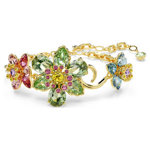 idyllia-bracelet--mixed-cuts--flower--multicolored--gold-tone-plated-swarovski-5717156-1 idyllia-bracelet--mixed-cuts--flower--multicolored--gold-tone-plated-swarovski-5717156-1