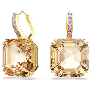 millenia-drop-earrings--mixed-cuts--caramel--gold-tone-plated-swarovski-5725744-1