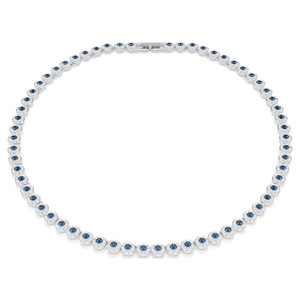 una-angelic-tennis-necklace--round-cut--blue--rhodium-plated-swarovski-5733402-1 una-angelic-tennis-necklace--round-cut--blue--rhodium-plated-swarovski-5733402-1