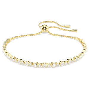 matrix-tennis-bracelet--round-cut--white--gold-tone-plated-swarovski-5730709-1