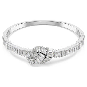 matrix-bangle--baguette-cut--knot--white--rhodium-plated-swarovski-5727120-1 matrix-bangle--baguette-cut--knot--white--rhodium-plated-swarovski-5727120-1