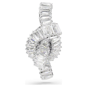 matrix-tack-pin--baguette-cut--knot--white--rhodium-plated-swarovski-5731102-1