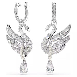 swan-earrings--swan--white--rhodium-plated-swarovski-5723388-1
