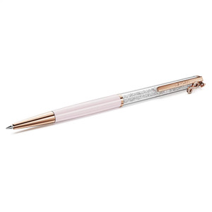 crystalline-ballpoint-pen--infinity--pink-lacquered--rose-gold-tone-plated-swarovski-5728731-1
