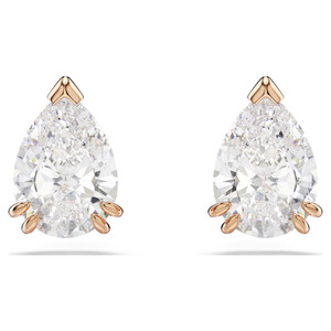 stilla-stud-earrings--pear-cut--white--rose-gold-tone-plated-swarovski-5734248-1