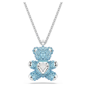 Teddy Pendant, Bear, Blue, Rhodium Plated 5737620 | Swarovski Teddy Pendant, Bear, Blue, Rhodium Plated 5737620 | Swarovski