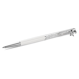crystalline-ballpoint-pen--white--white-lacquered--chrome-plated-swarovski-5717136-1