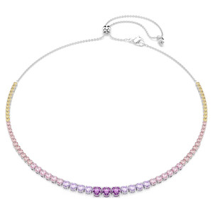 matrix-necklace--gradient-of-round-cuts--multicolored--rhodium-plated-swarovski-5751196-1
