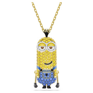 minions-kevin-pendant--pavé--multicolored--gold-tone-plated-swarovski-5743384-1