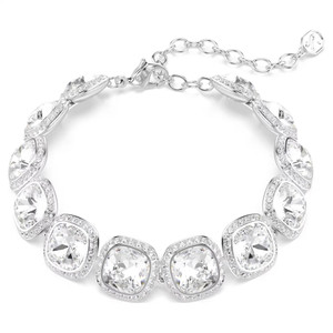 una-angelic-bracelet--cushion-cut--white--rhodium-plated-swarovski-5751558-1