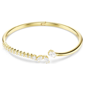 mesmera-bangle--mixed-cuts--white--18k-gold-finish-swarovski-5750440-1