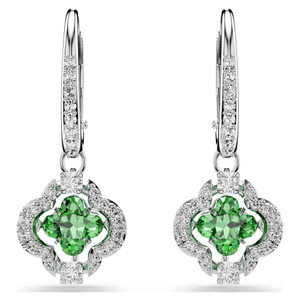 una-angelic-drop-earrings--mixed-cuts--green--rhodium-plated-swarovski-5758001-1
