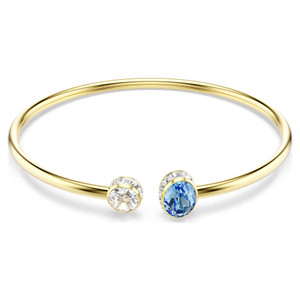 Chroma Bangle, Mixed Cuts, Multicolored, 18K Gold Plated 5757998 | Swarovski