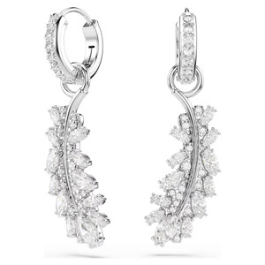 vienna-earrings--mixed-cuts--feather--white--rhodium-plated-swarovski-5754272-1