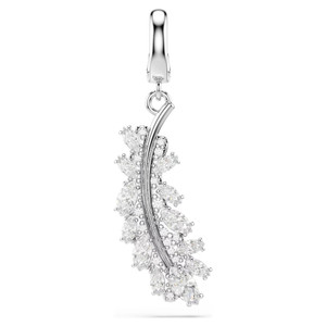 vienna-charm--mixed-cuts--feather--white--rhodium-plated-swarovski-5757739-1