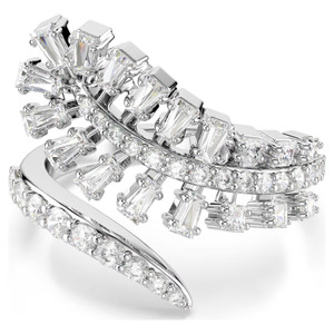 vienna-open-ring--mixed-cuts--feather--white--rhodium-plated-swarovski-5757837-1