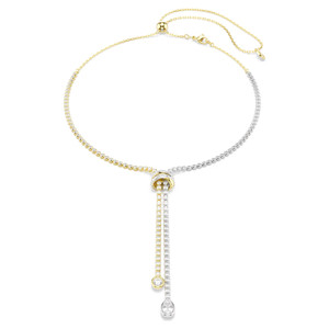 hyperbola-y-necklace--round-cut--knot--white--mixed-metal-finish-swarovski-5752854-1