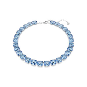 millenia-necklace--cushion-cut--blue--rhodium-plated-swarovski-5760058-1