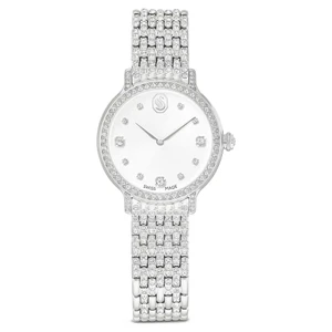 Imber Watch, Swiss Made, Metal Bracelet, Silver Tone, Stainless Steel 5741229 | Swarovski