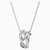 Swarovski Twist Rows Pendant, White, Rhodium Plated 5563906