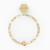Swarovski Crystal The Elements of Air Moon Bracelet, Blue, Gold-Tone Plated 5569182 (Size M)