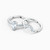 Swarovski Crystal Attract Pear Ring Set, White, Rhodium Plated 5563122 (Size 55 / M /7)