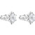 Swarovski Crystal Magic Pierced Earrings, White, Rhodium plating 5428430
