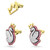 swarovski-pop-swan-stud-earrings-set-pink-gold-tone-plated-5649197-3