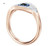 Swarovski Crystal Duo Evil Eye Ring, Rose Gold Plating 5441193 (Size 6/ 52 / S)