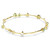 Constella Bracelet, Mixed Cuts, Green, Gold Tone Plated 5722478 | Swarovski