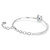 symbolica-bangle--round-cut--pavé--horse-shoe--blue--rhodium-plated-swarovski-5736983-5