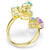 Gema Cocktail Ring, Mixed Cuts, Multicolored, Gold Tone Plated 5737448 (Size 55/6.75) | Swarovski