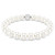 Matrix Bracelet, Crystal Pearl, White, Rhodium Plated 5747747 | Swarovski