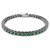 matrix-tennis-bracelet--round-cut--green--ruthenium-plated-swarovski-5743447-1