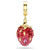 Idyllia Charm, Mixed Cuts, Strawberry, Red, Gold Tone Plated 5743136 | Swarovski