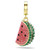 Idyllia Charm, Mixed Cuts, Watermelon, Multicolored, Gold Tone Plated 5743134 | Swarovski